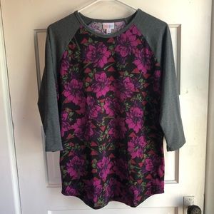 Lularoe Purple Floral Randy
